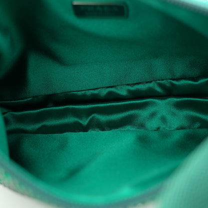 Prada Satin Crystal Mini Re-Edition 2000 Bag Mango 5 of 10