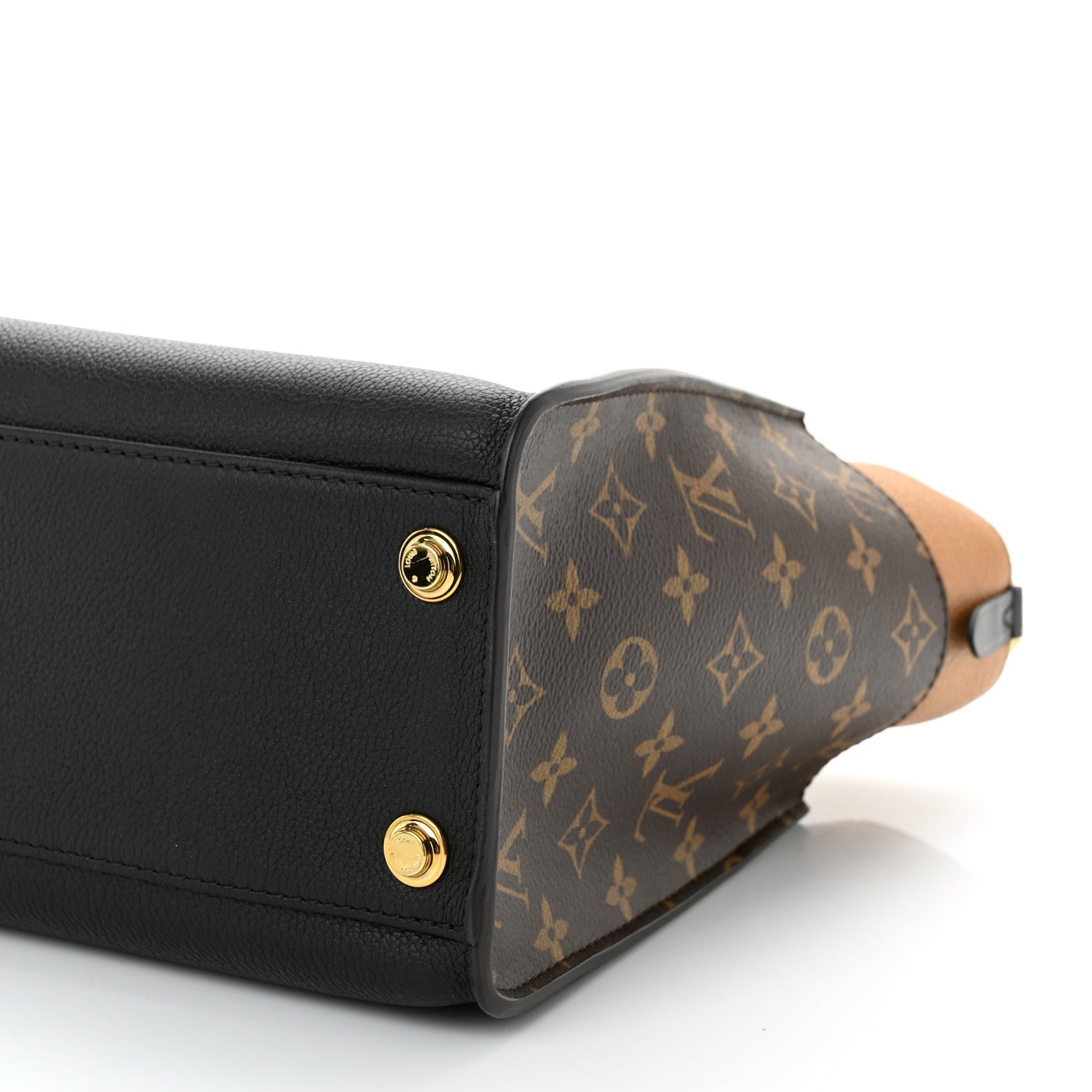Louis Vuitton Calfskin Monogram On My Side Black 9 of 9
