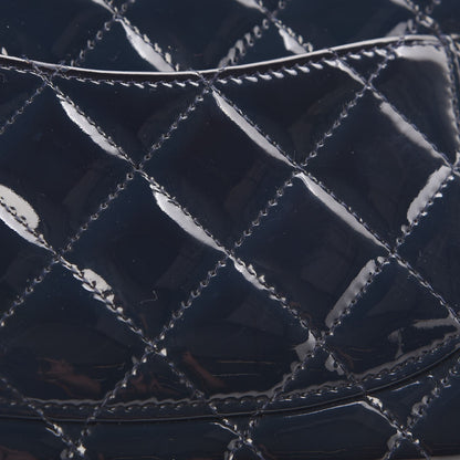 Chanel Patent Quilted Mini Square Flap Navy Blue 3 of 13