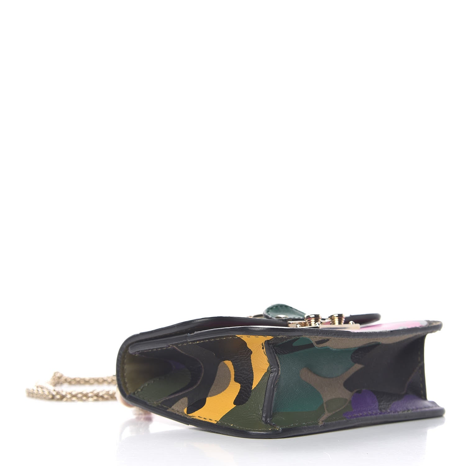 Valentino Garavani Nappa Canvas Camouflage Mini Glam Lock Rockstud Flap Multicolor 4 of 12