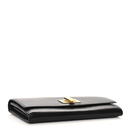 Fendi Vitello Century Bi-Color Peekaboo Continental Wallet  Black 4 of 8