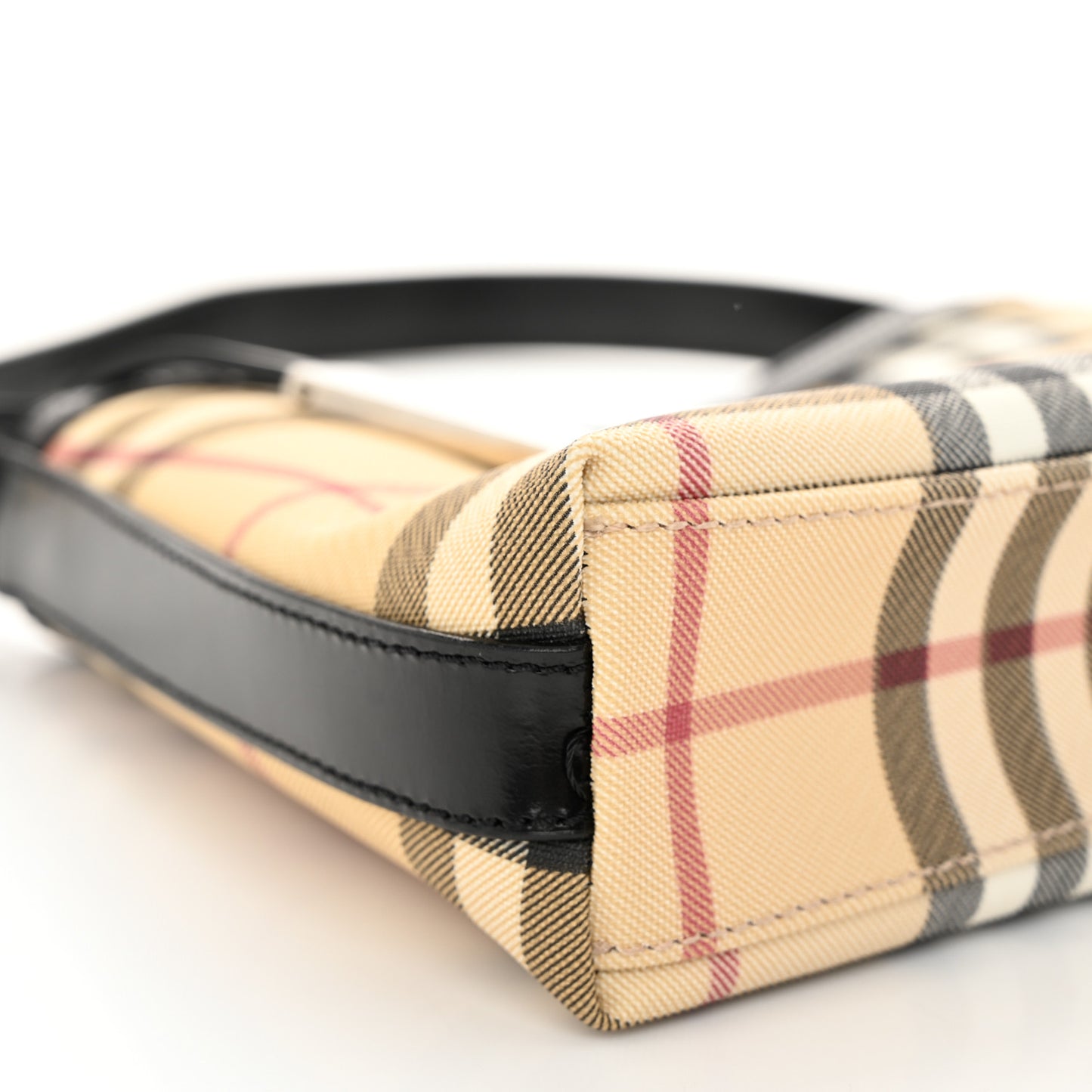House Check Shoulder Bag Black