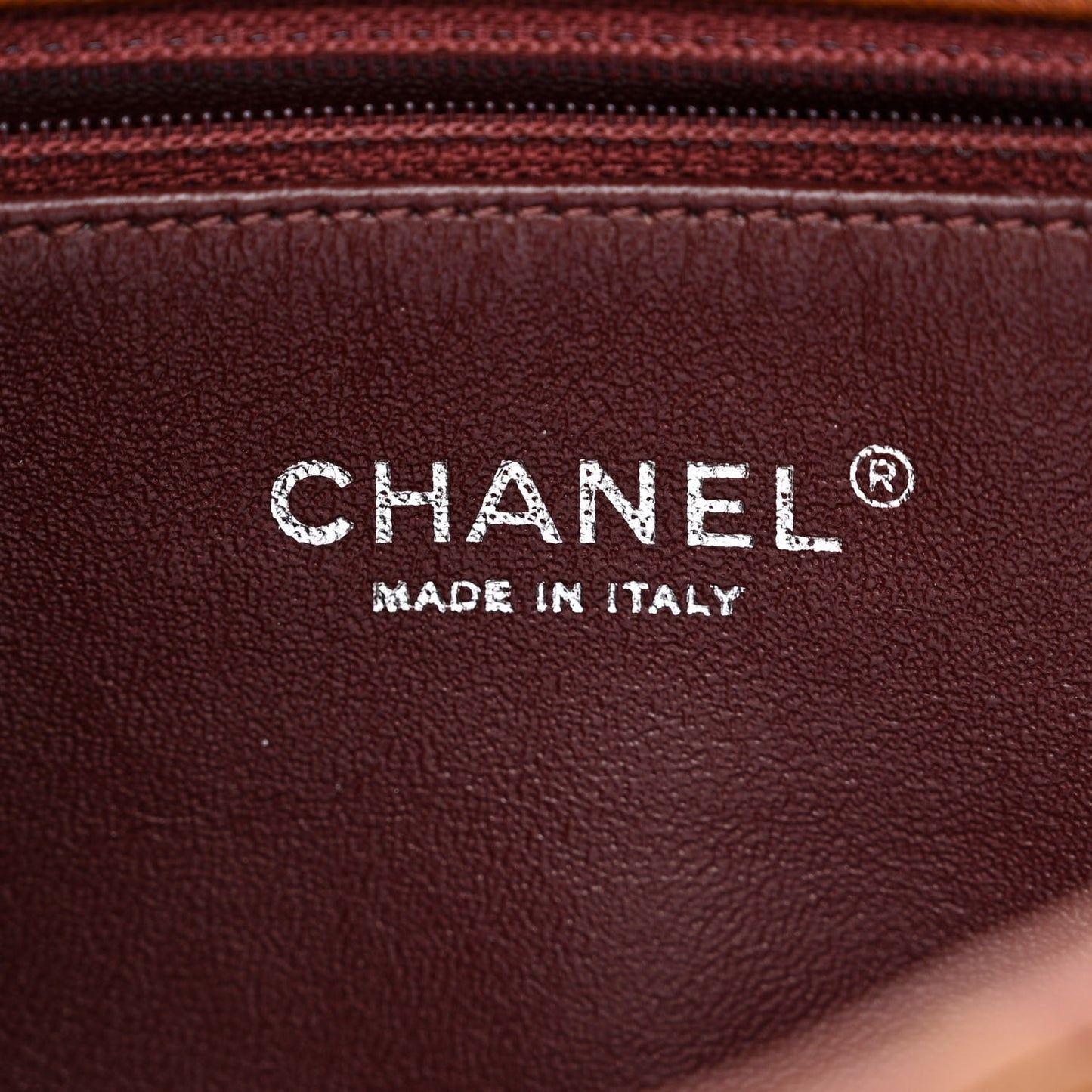 Washed Lambskin Studded Metal Beauty Flap Brown