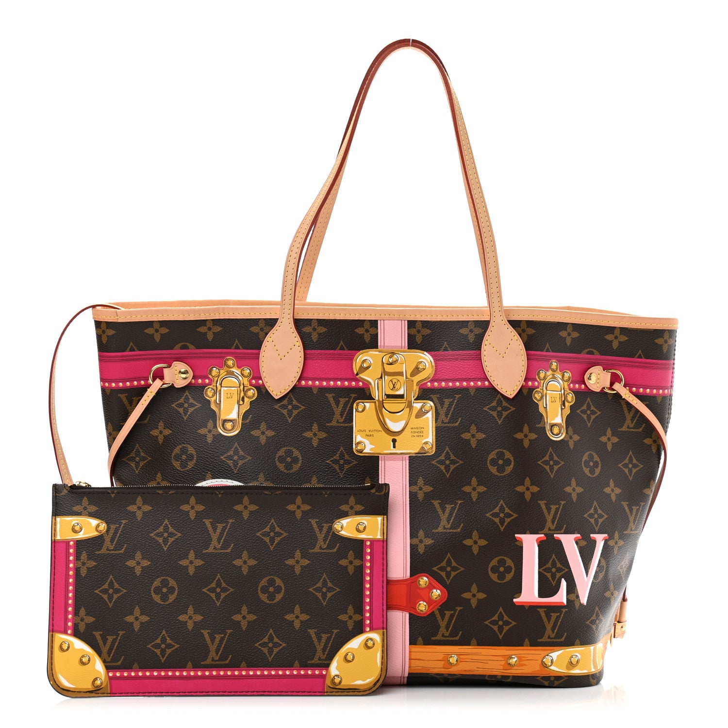 Louis Vuitton Monogram Summer Trunks Neo Neverfull MM 1 of 10