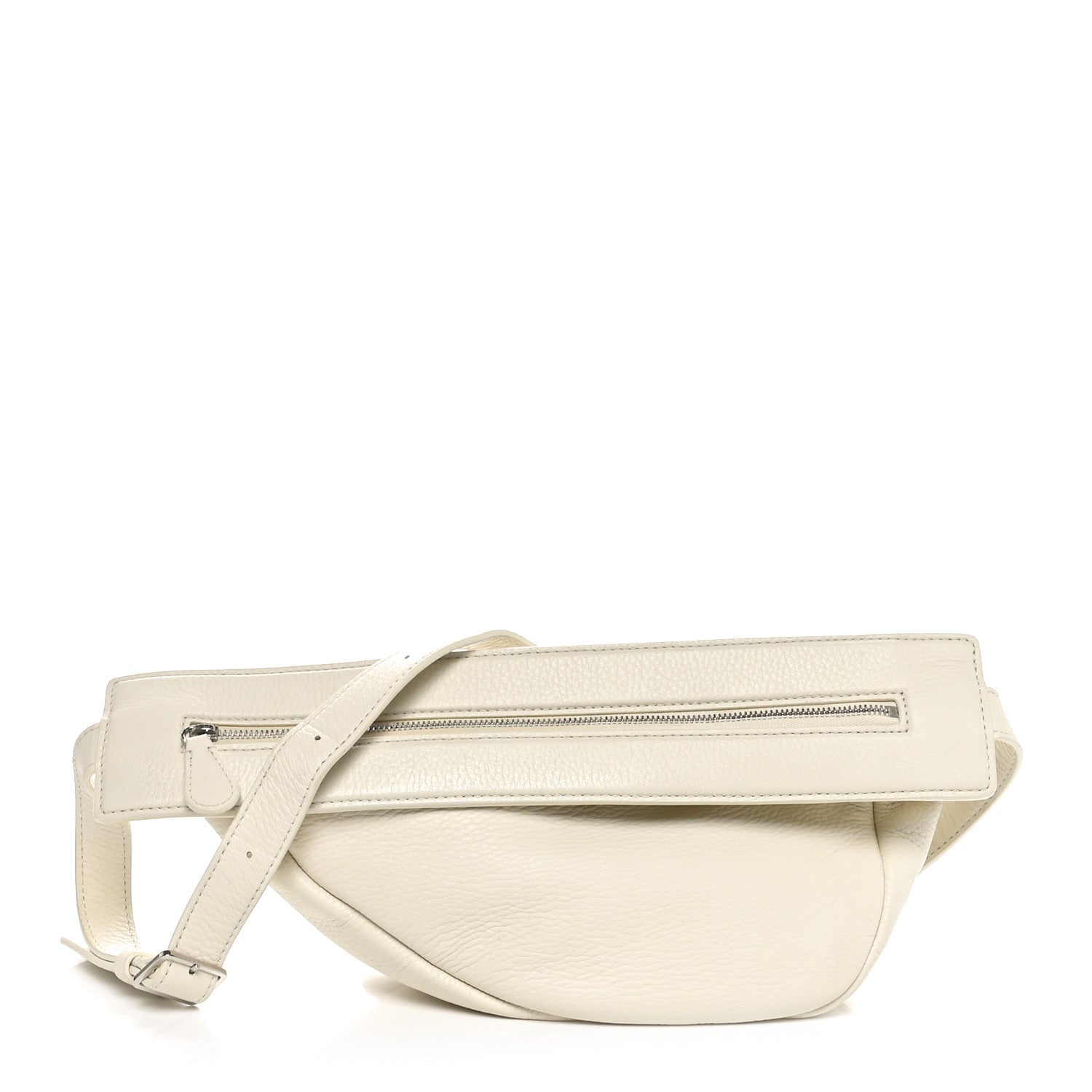 The Row Grained Calfskin Small Slouchy Banana Bag Ivory 1 of 9