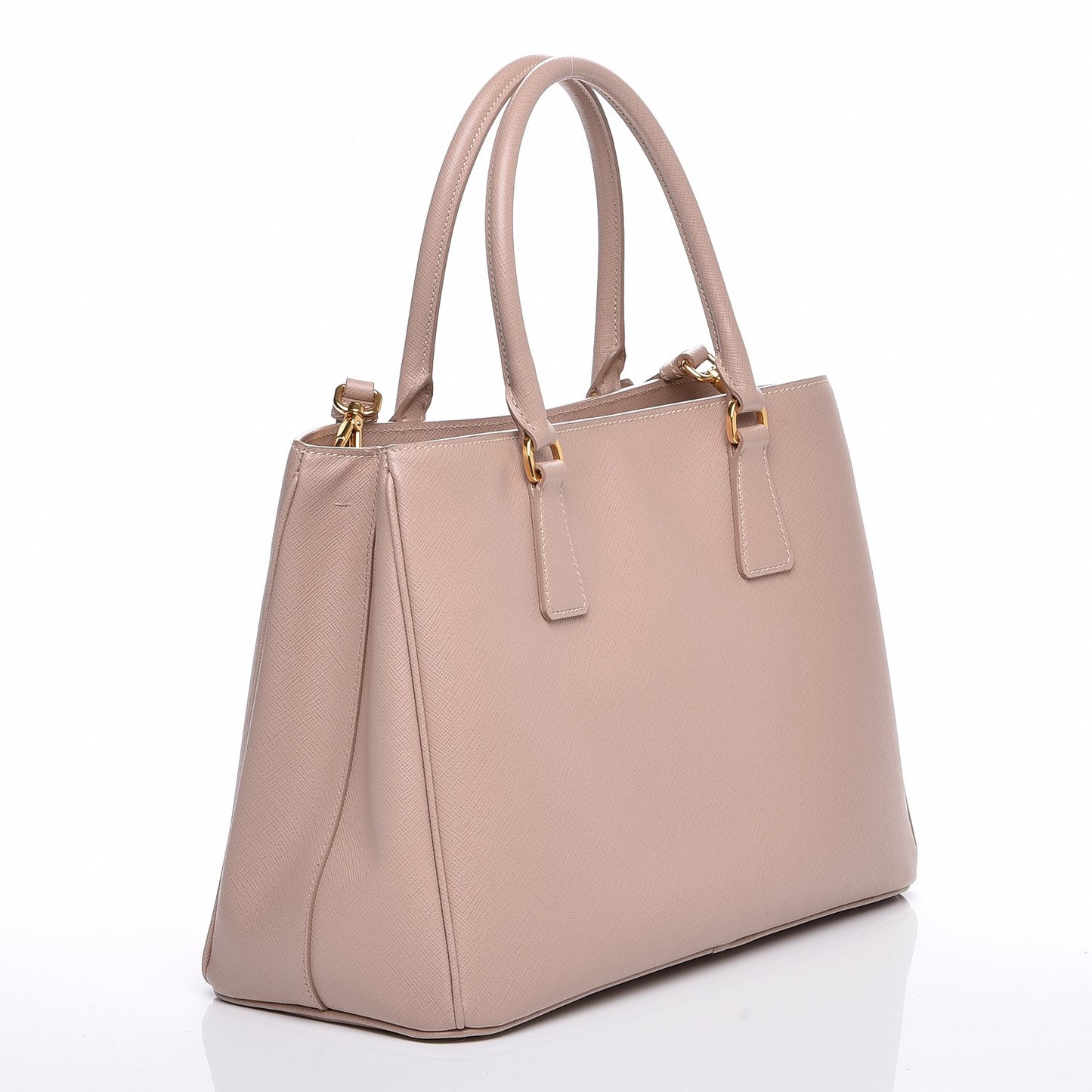 Saffiano Lux Medium Tote Cammeo