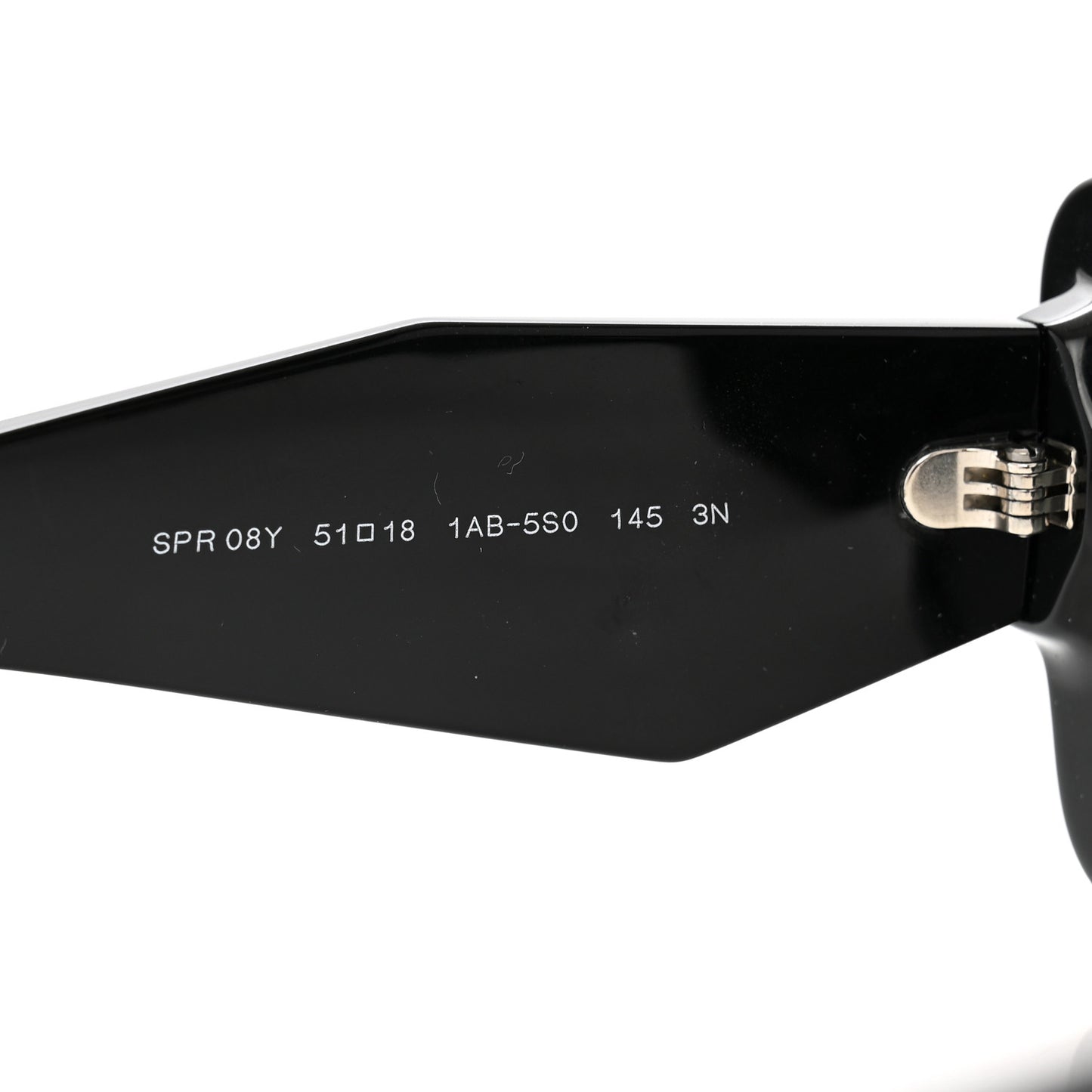 Acetate Symbole Sunglasses SPR 08Y Black