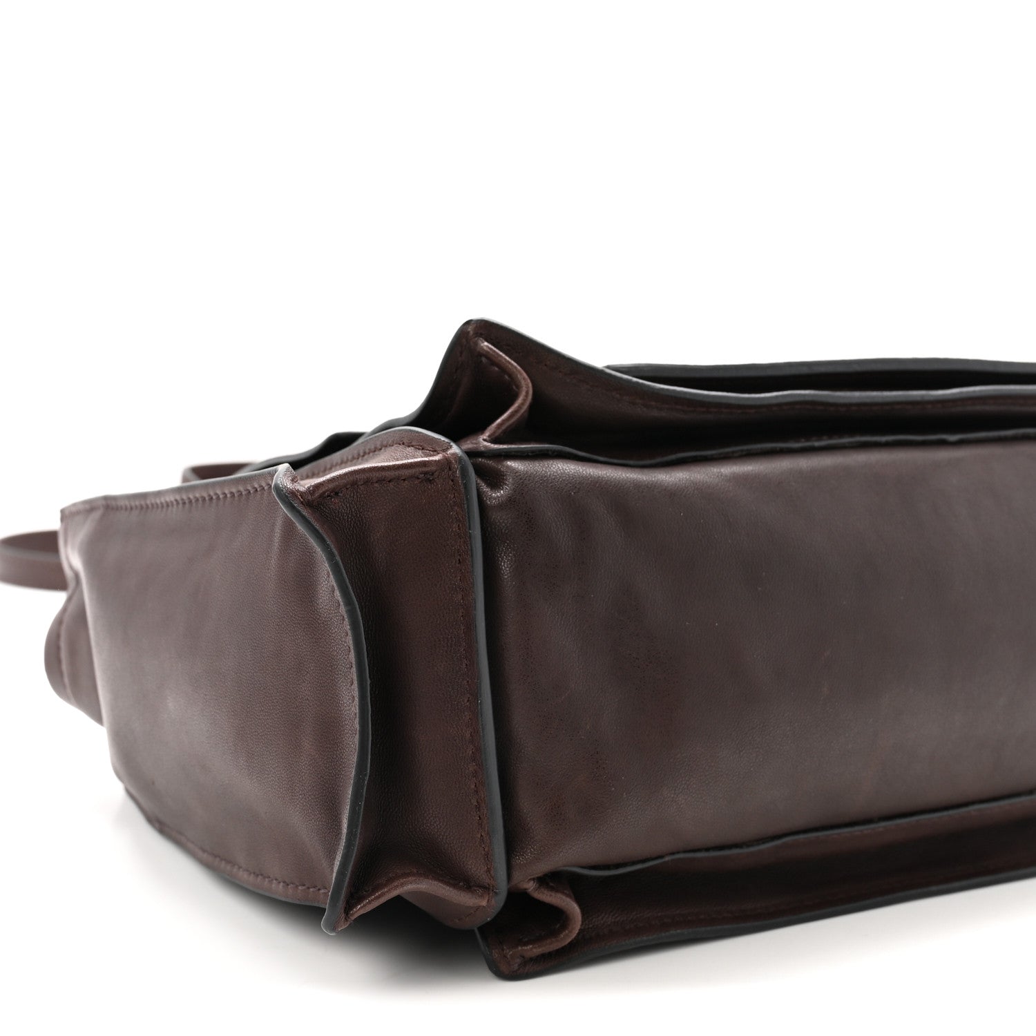 Miu Miu Nappa Utilitaire Shopping Tote Dark Brown 8 of 9