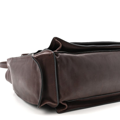 Miu Miu Nappa Utilitaire Shopping Tote Dark Brown 8 of 9