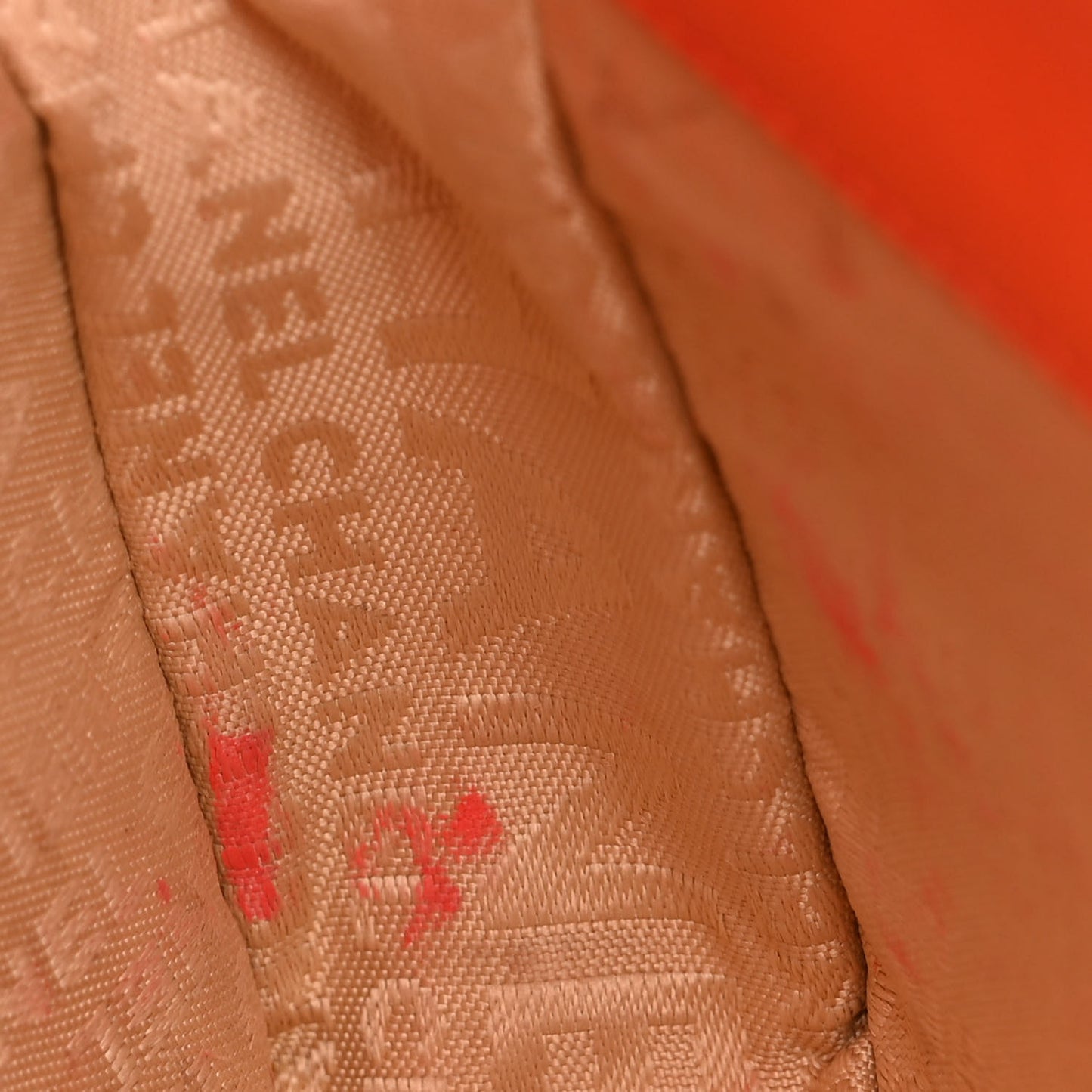 Lambskin Quilted CC Chocolate Bar Flap Orange