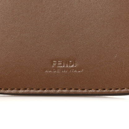 Fendi Vitello Soft F is Fendi Bi-Color FF 1974 Embossed Phone Pouch Maya Black 6 of 11