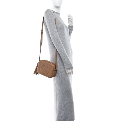 Gucci Pebbled Calfskin Small Soho Disco Bag Camelia 2 of 9
