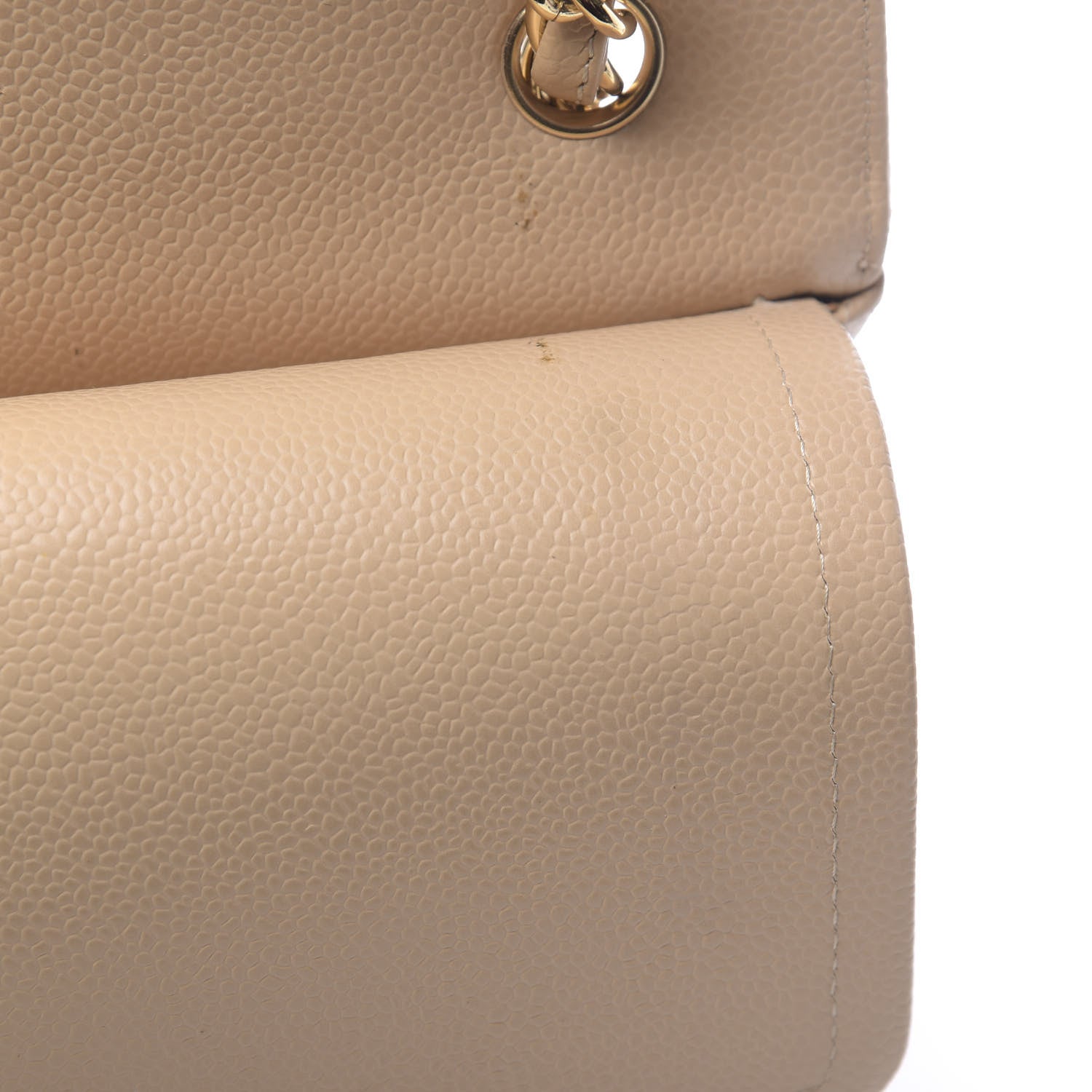 Chanel Caviar Quilted Jumbo Double Flap Beige Clair 11 of 21