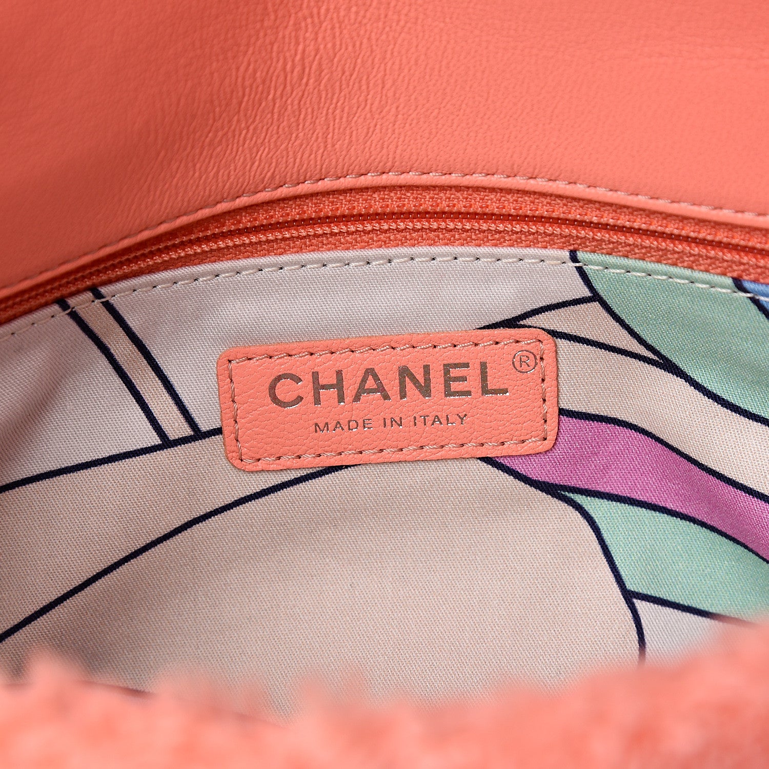 Chanel Lambskin Calfskin Mixed Fibers Quilted Medium Flap Orange 5 of 11