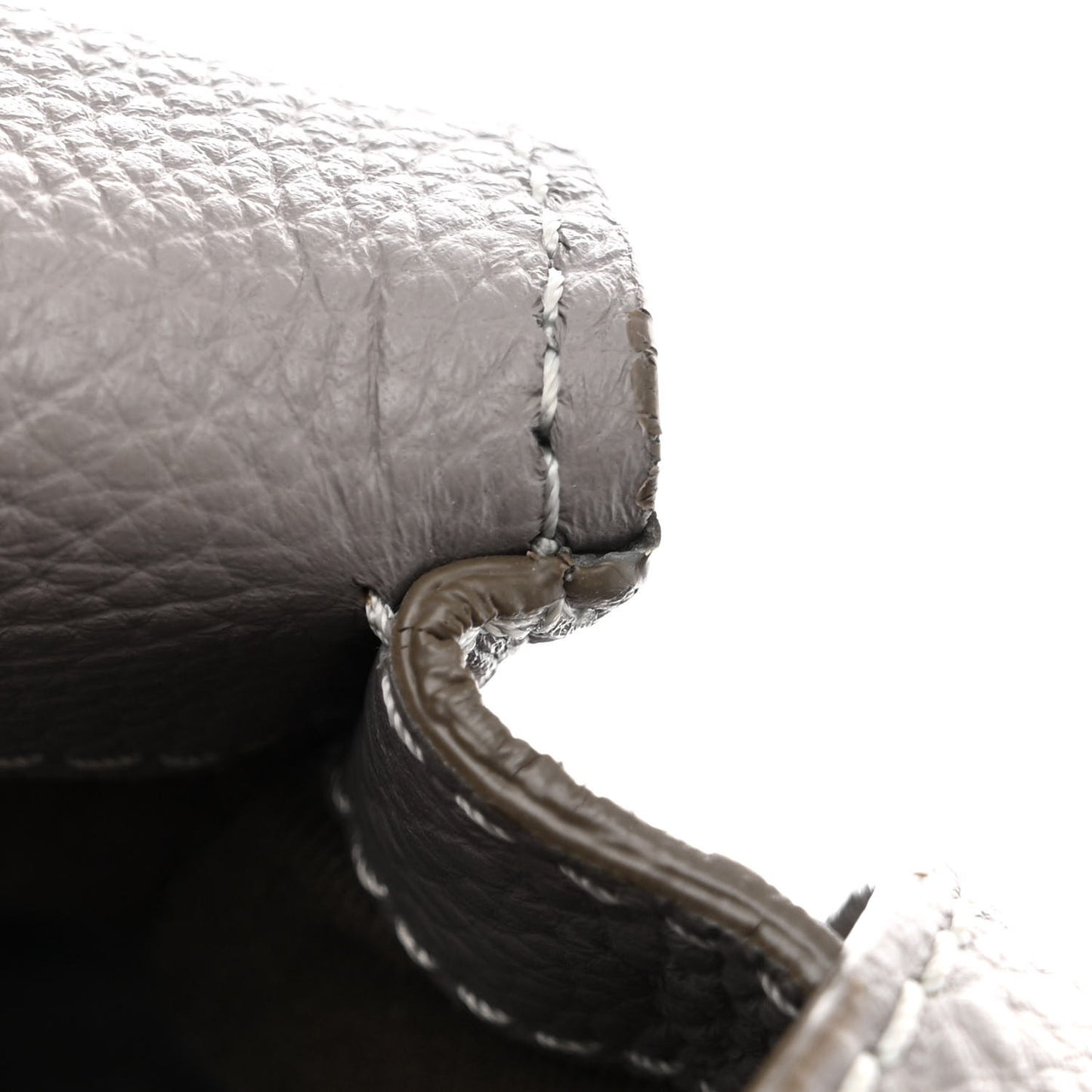 Calfskin Medium Marcie Round Crossbody Bag Cashmere Grey