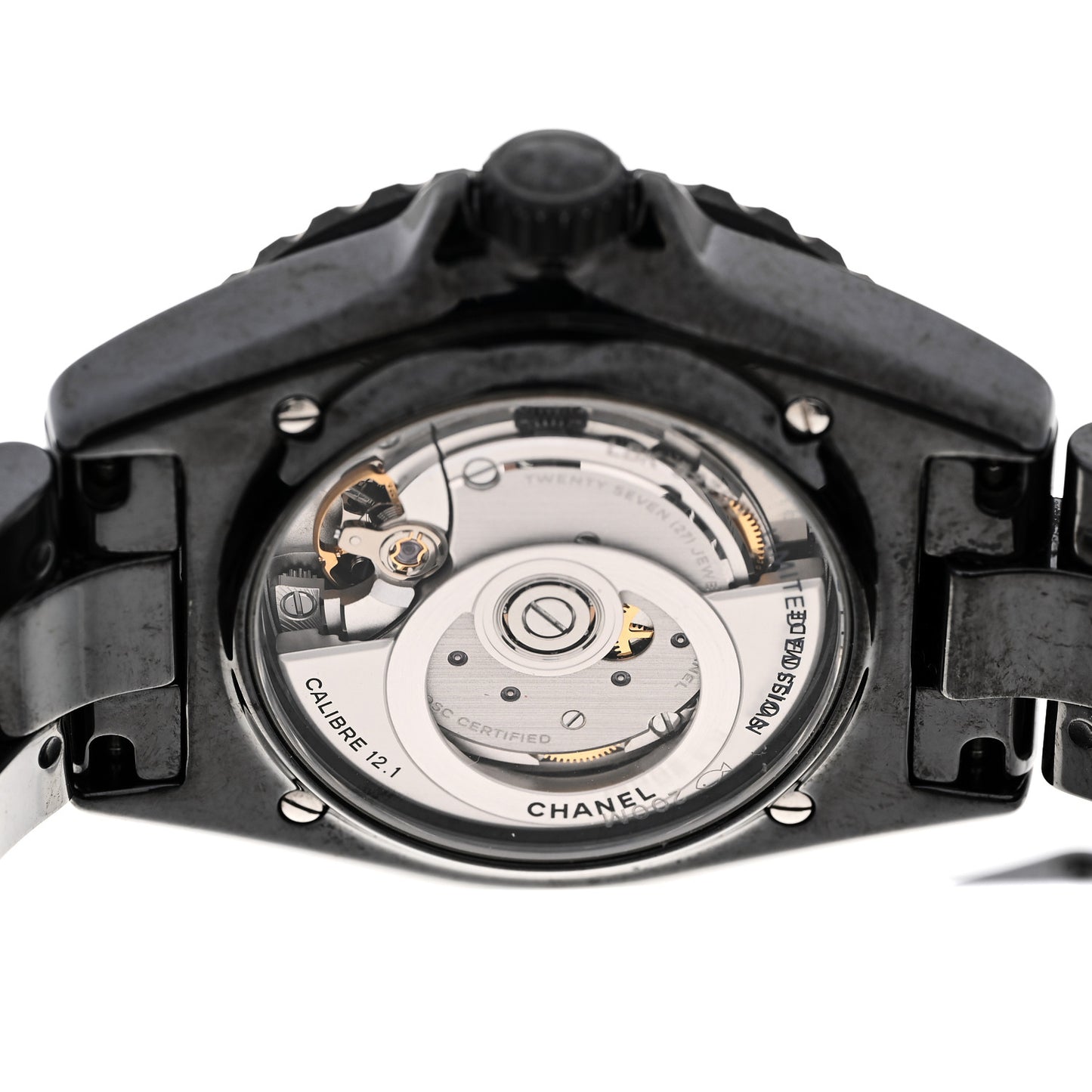Stainless Steel Ceramic 38mm J12 Wanted de Chanel Automatic Watch Black