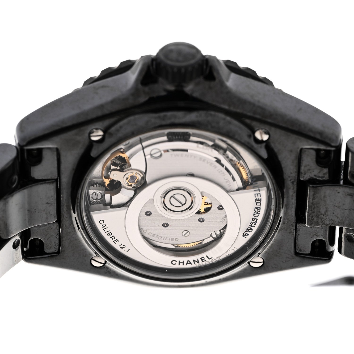 Chanel Stainless Steel Ceramic 38mm J12 Wanted de Chanel Automatic Watch Black 4 of 4