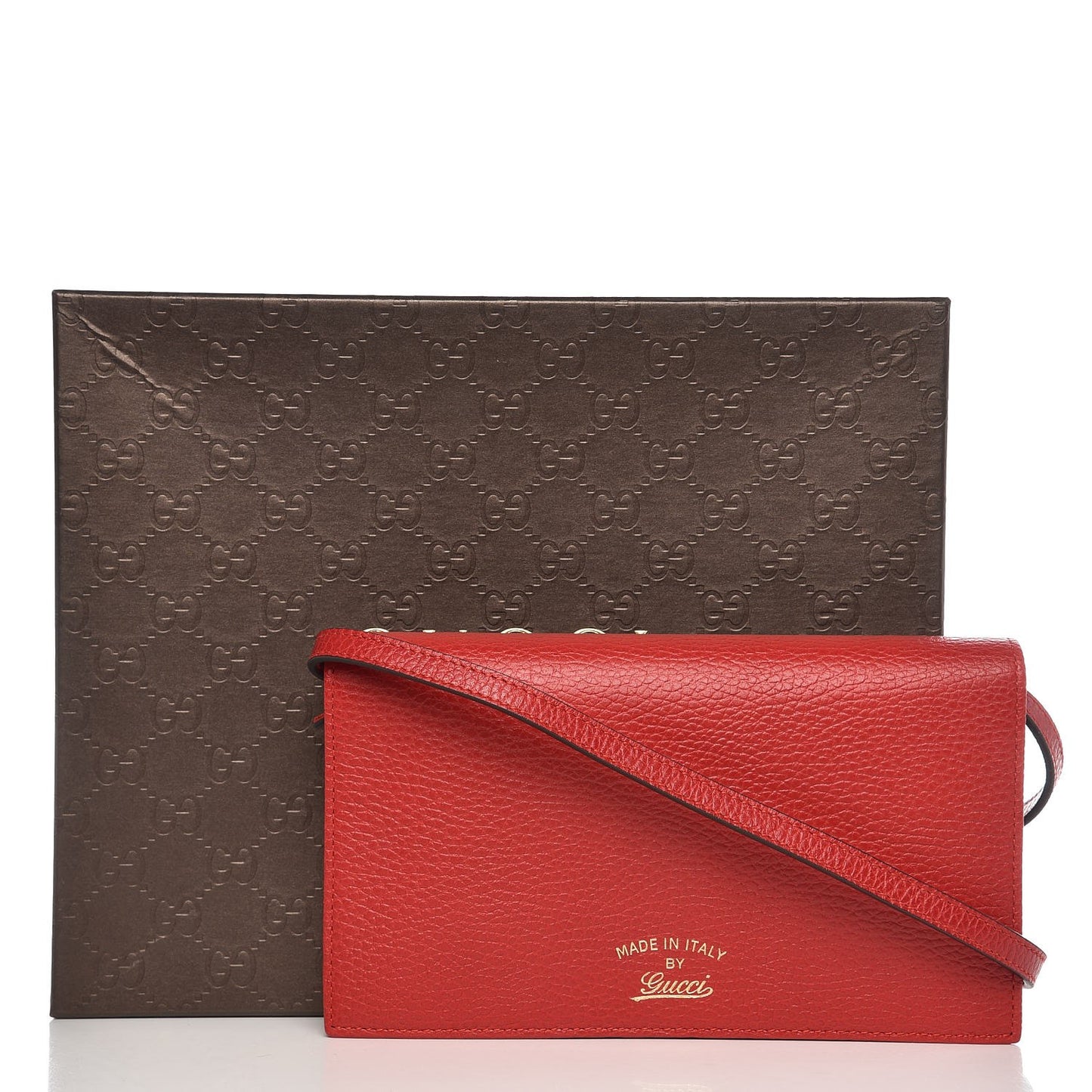 Dollar Calfskin Mini Swing Wallet Bag Oxidation