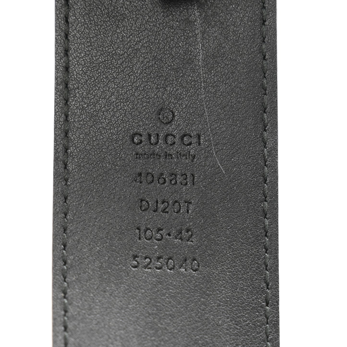 Textured Calfskin Double G 40mm Belt 105 42 Black