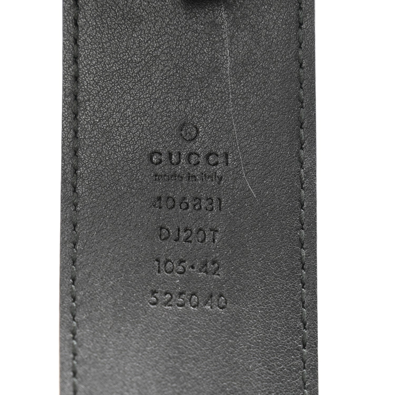 Gucci Textured Calfskin Double G 40mm Belt 105 42 Black 5 of 9