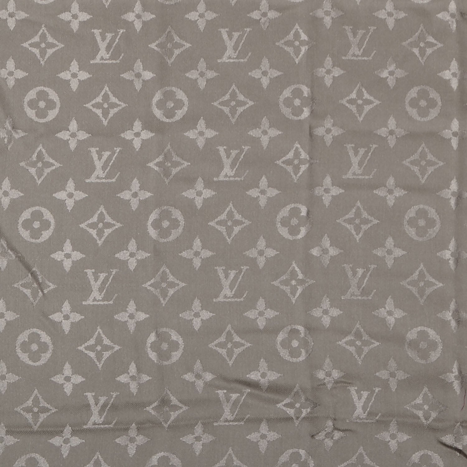 Louis Vuitton Silk Wool Monogram Shawl Verone 1 of 5