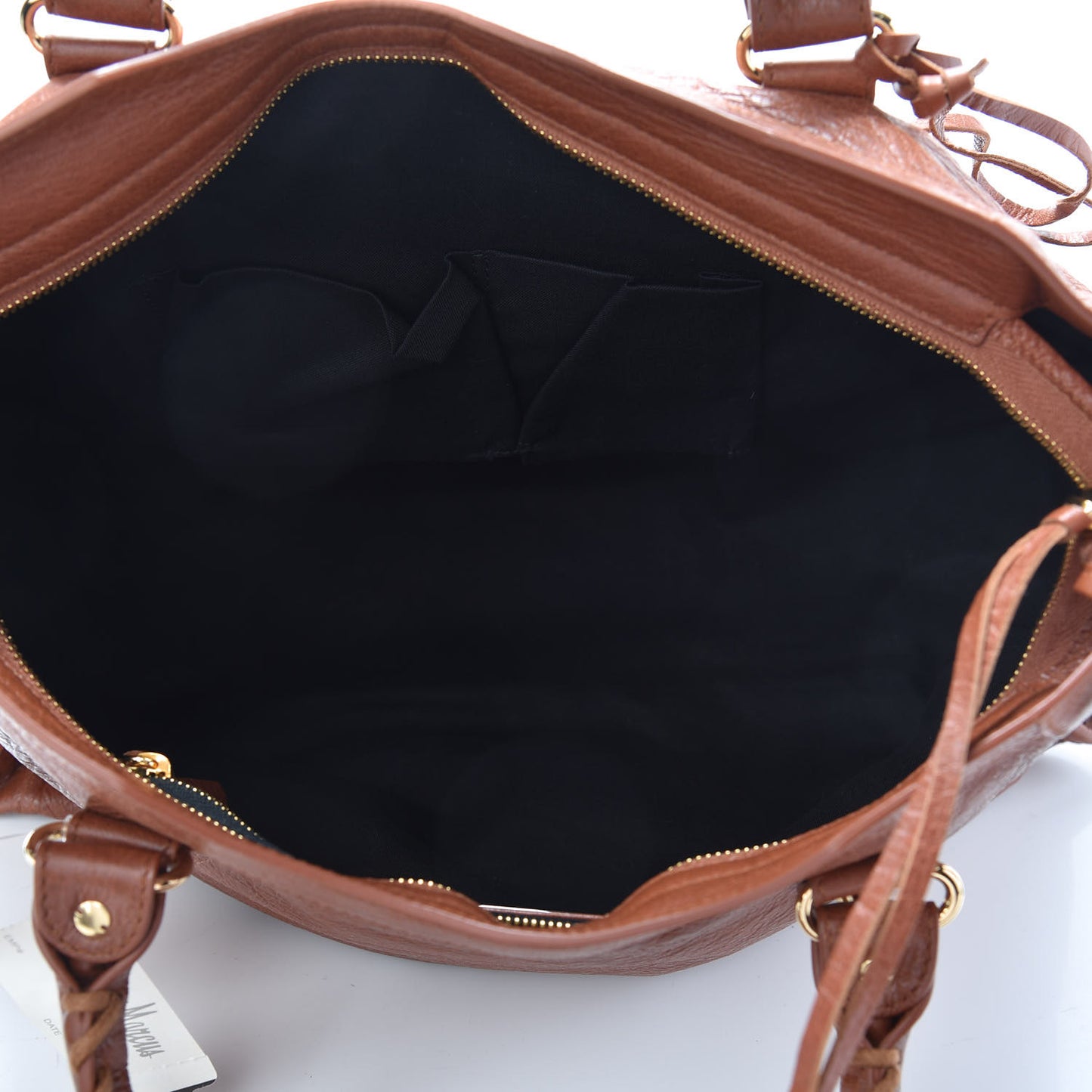 Agneau Classic Gold Hardware City Marron Cognac