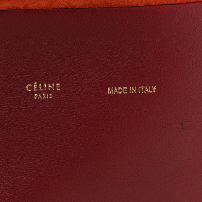 Celine Python Calfskin All Soft Shoulder Bag Burgundy 6 of 21