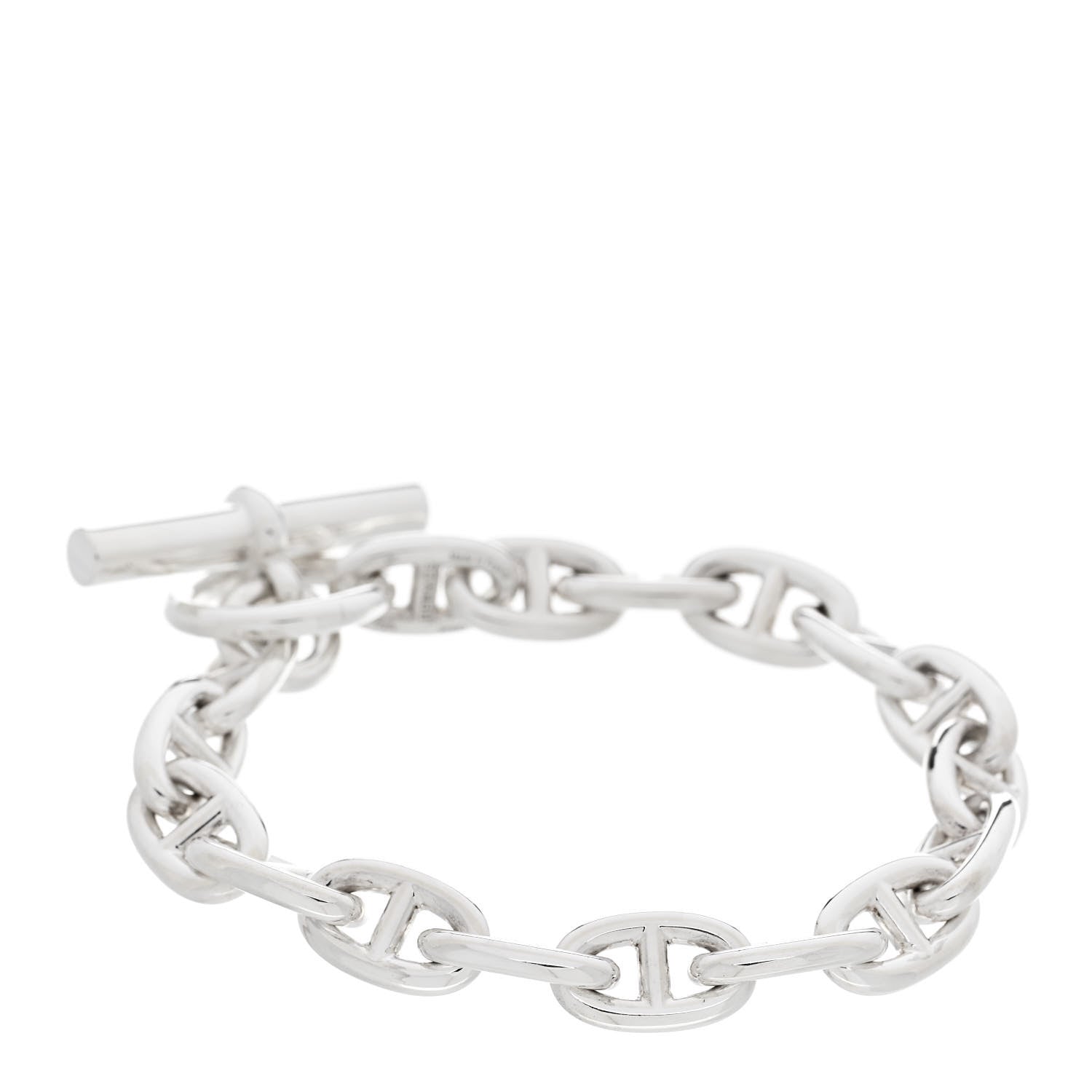 Hermes Sterling Silver MM Chaine d'Ancre Bracelet 2 of 4