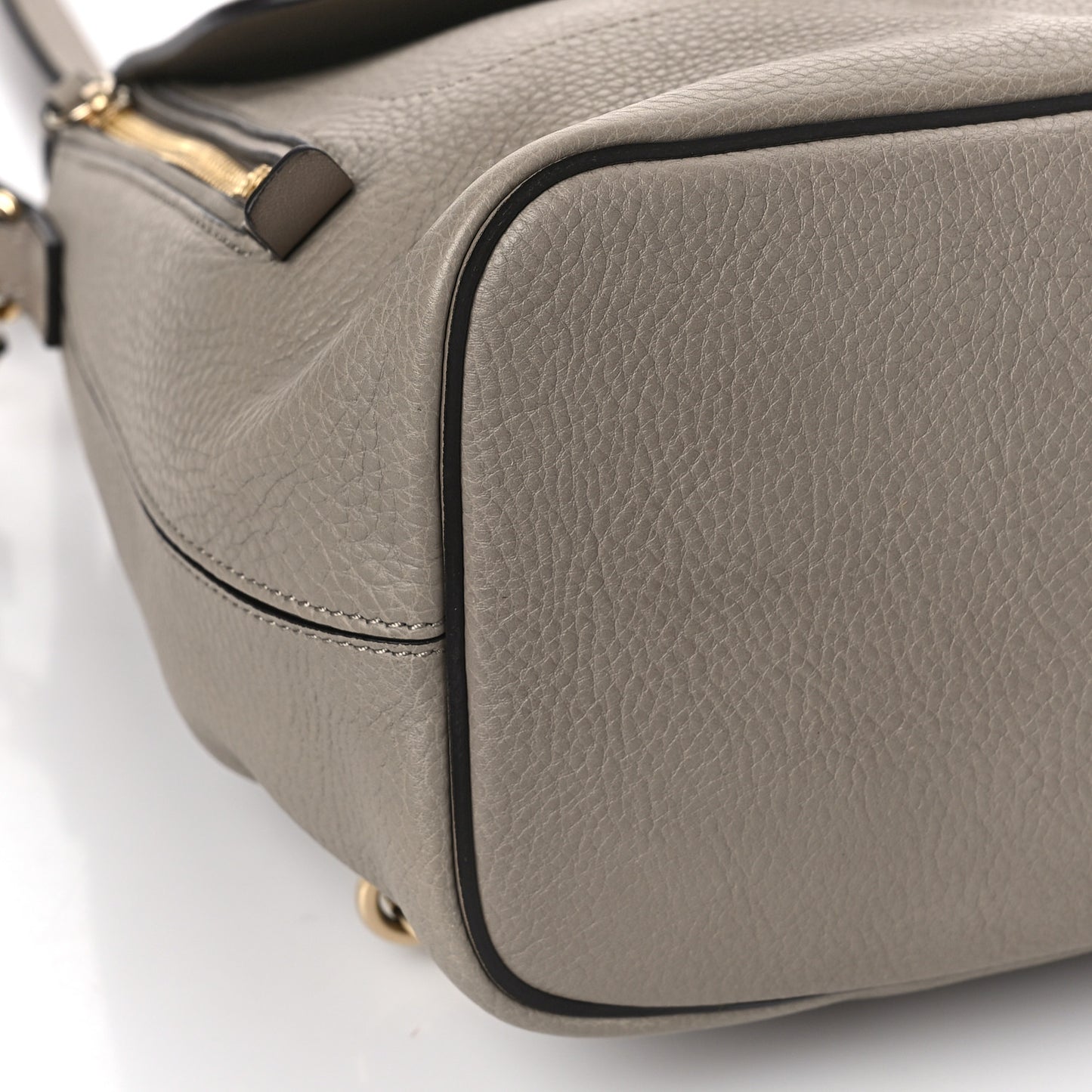 Suede Calfskin Medium Faye Backpack Motty Grey