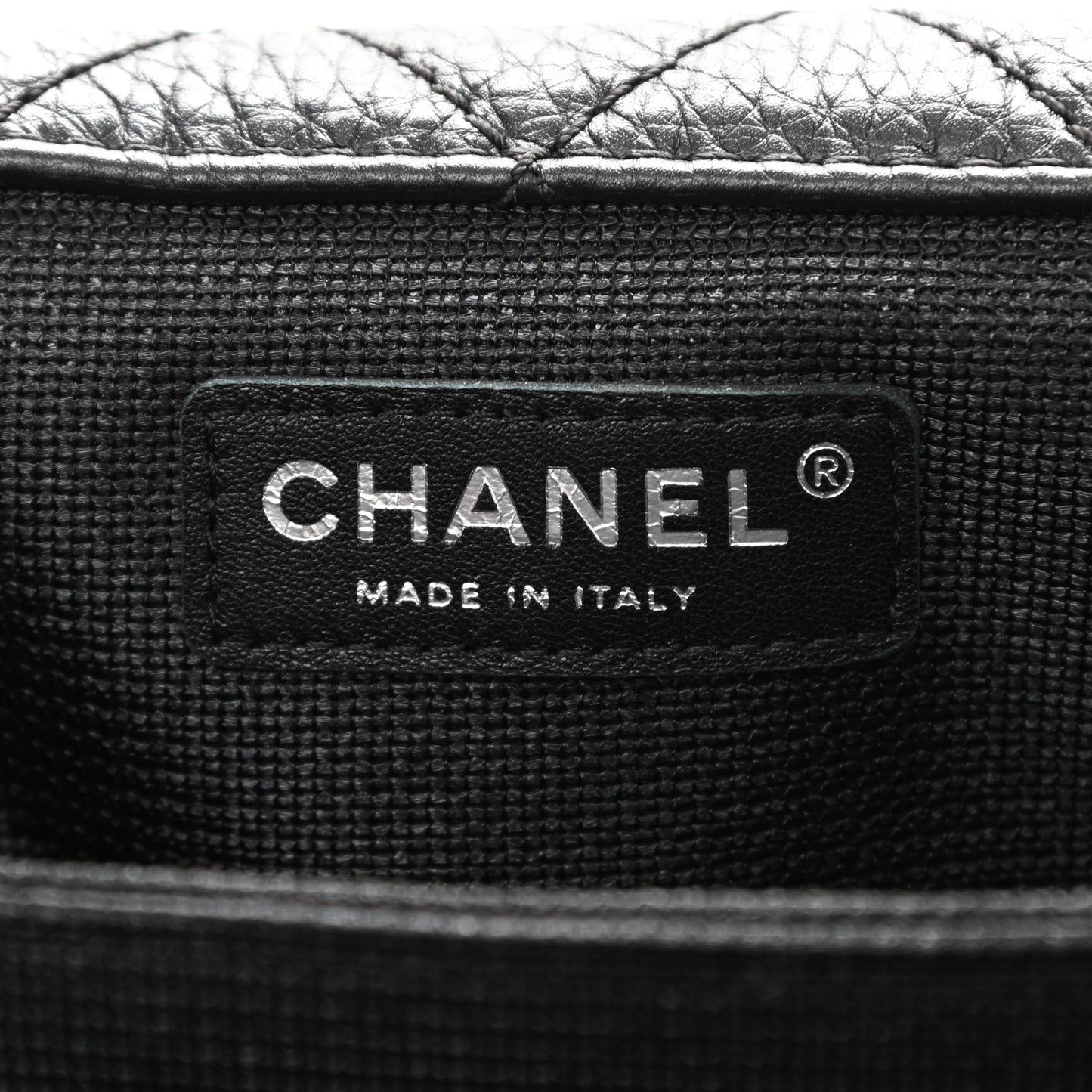 Calfskin Quilted XXL Travel Flap Bag Black