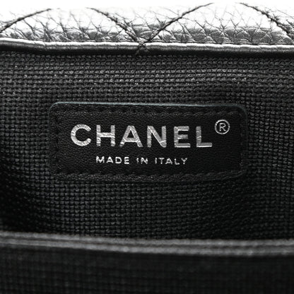 Chanel Calfskin Quilted XXL Travel Flap Bag Black 6 of 10