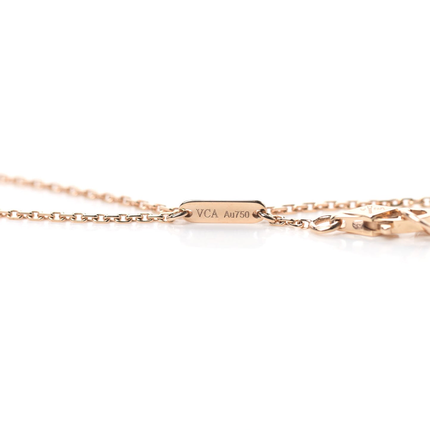 18K Rose Gold Carnelian Sweet Alhambra Heart Bracelet