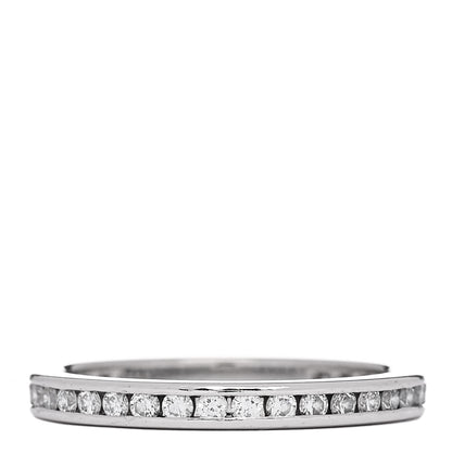 Tiffany Platinum Diamond .50ctw 2mm Eternity Band Ring 53/6.5 3 of 4
