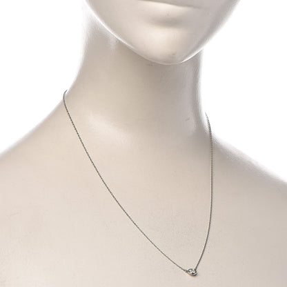 Tiffany Platinum Diamond .33ct Elsa Peretti Diamonds by the Yard Pendant Necklace 2 of 8
