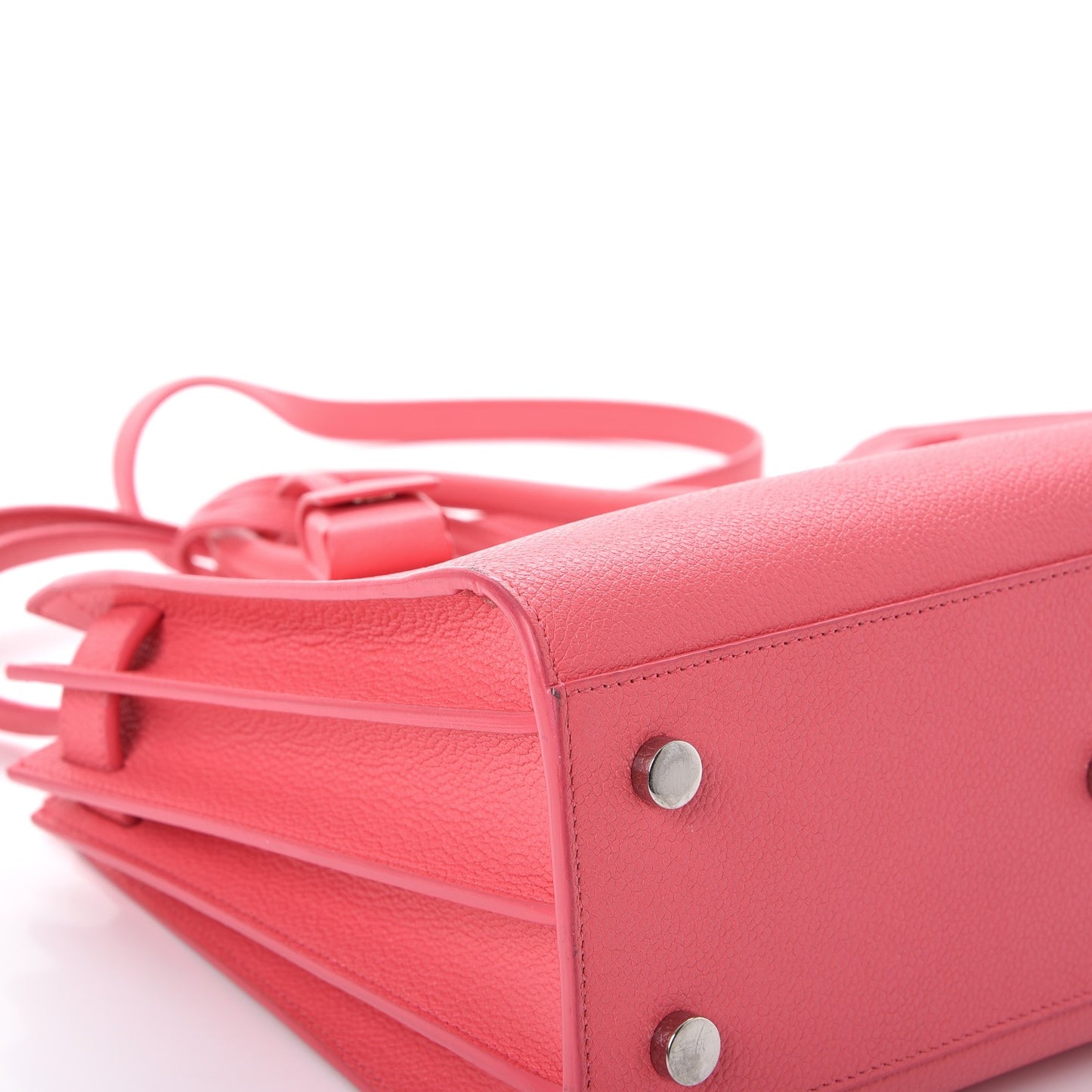 Grained Calfskin Baby Sac De Jour Rose Clair