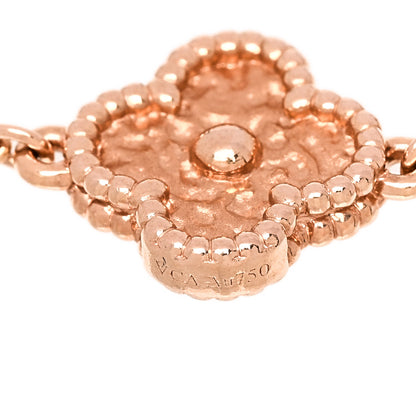 Van Cleef & Arpels 18K Rose Gold 6 Motifs Sweet Alhambra Bracelet 3 of 5