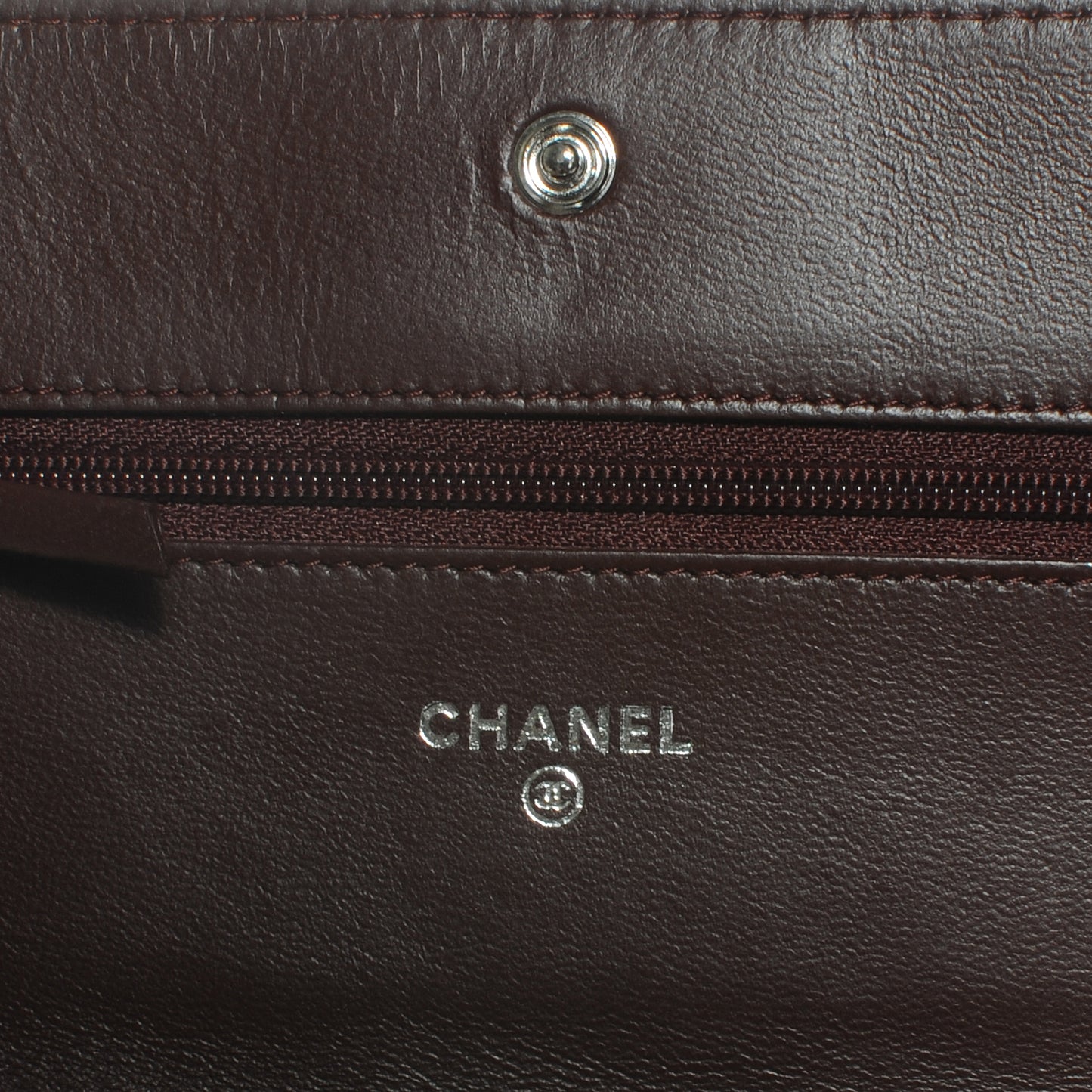 Lambskin Quilted Boy Wallet On Chain Burgundy