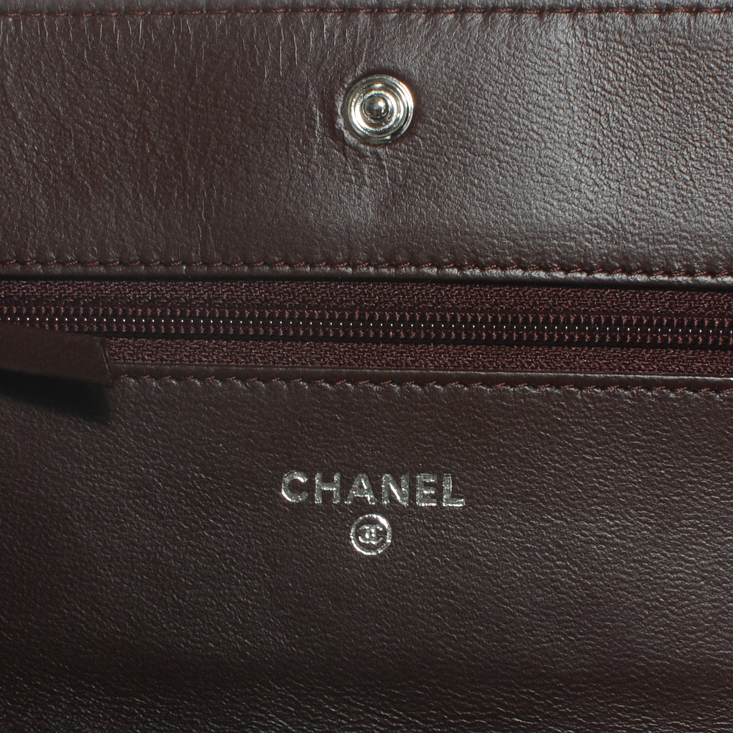 Chanel Lambskin Quilted Boy Wallet On Chain Burgundy 5 of 8