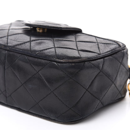 Chanel Lambskin Quilted Tassel Camera Case Black 9 of 17