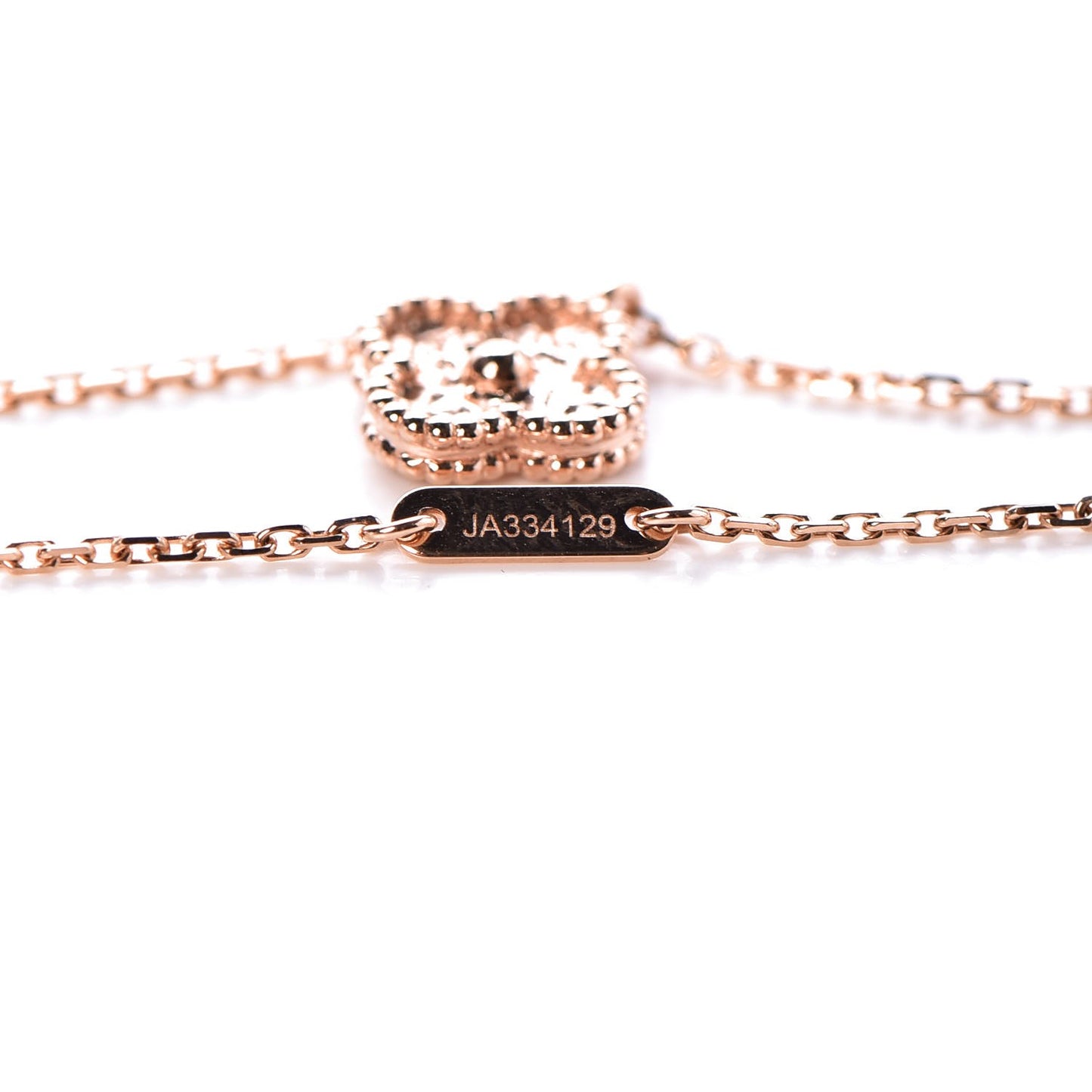 18K Rose Gold Sweet Alhambra Pendant Necklace