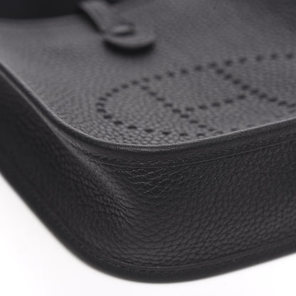 Hermes Taurillon Clemence Evelyne TPM Black 8 of 10