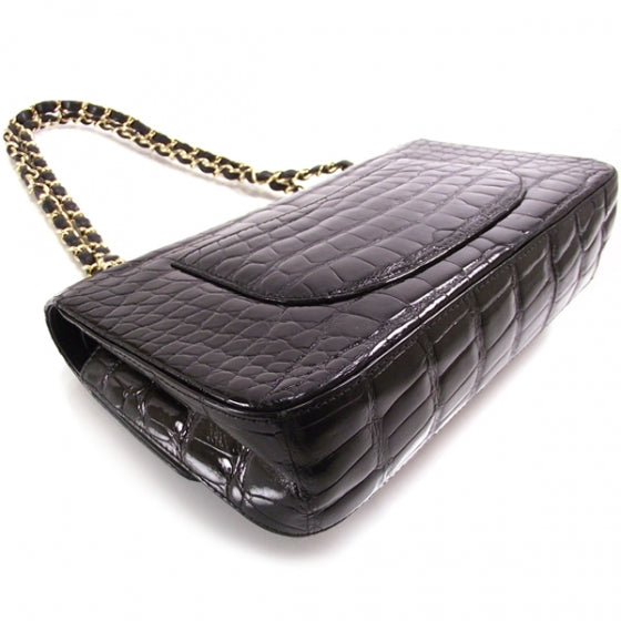 Chanel Alligator Classic Flap Black 5 of 11