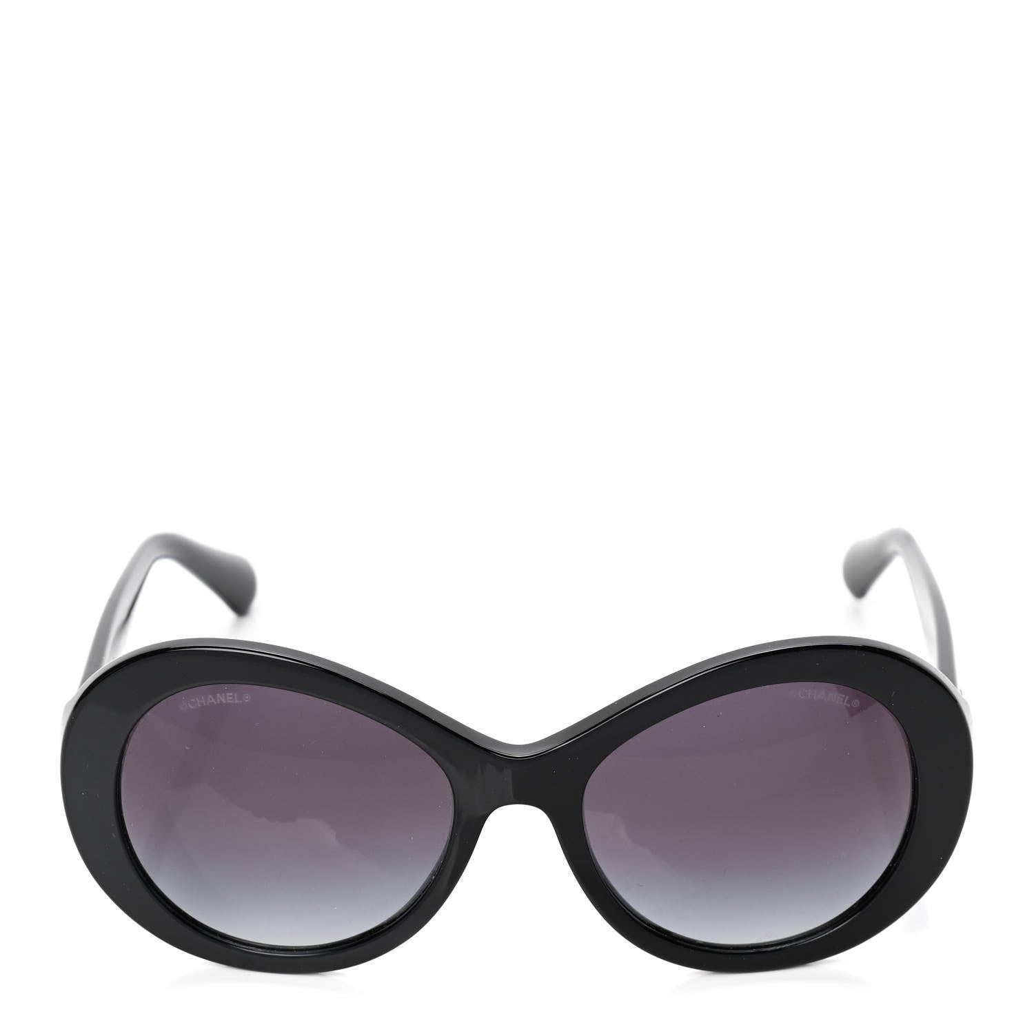Chanel Oval CC Sunglasses 5372 Black 2 of 6