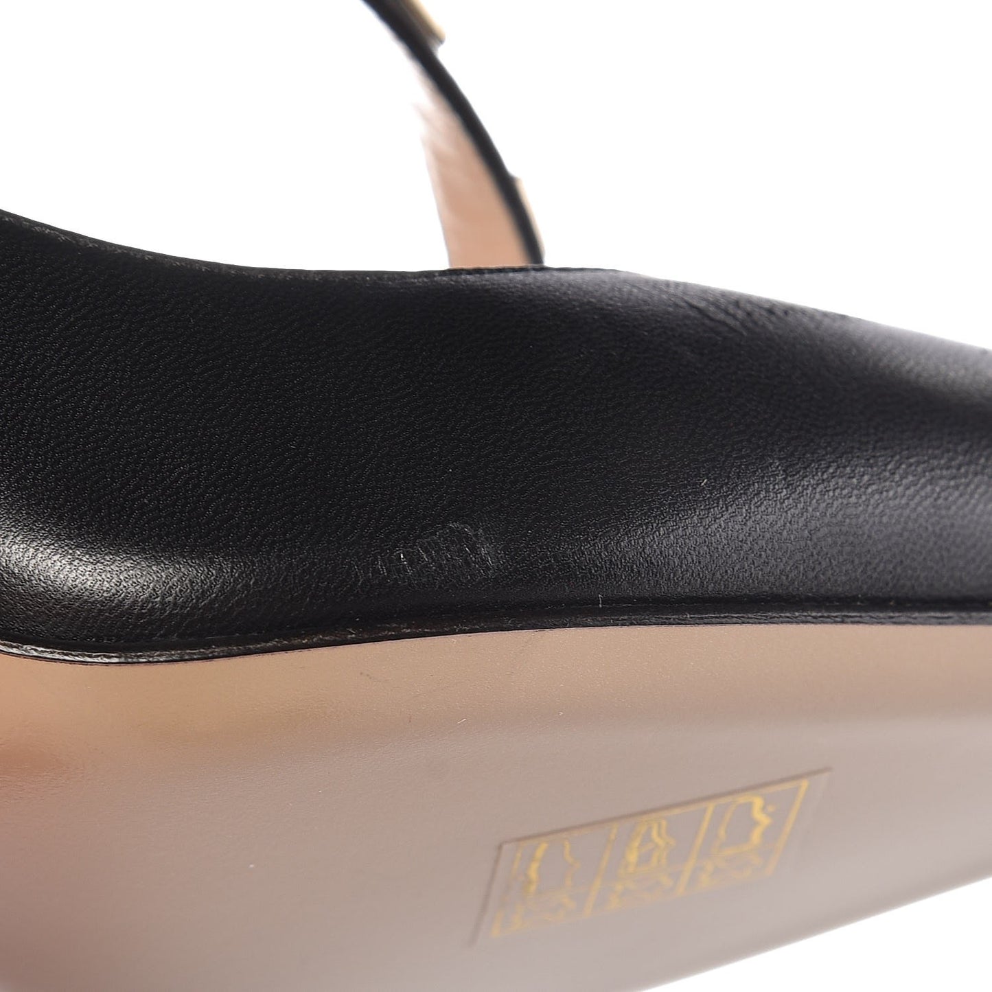 Nappa Rockstud Cross Strap D'Orsay 105mm Pumps 38 Black