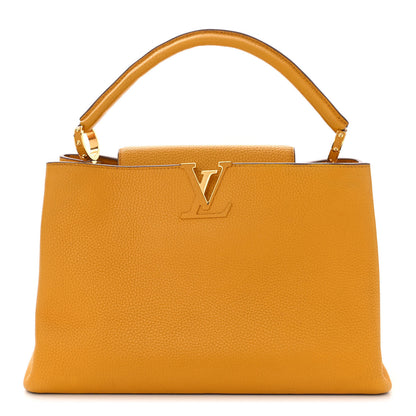 Louis Vuitton Taurillon Capucines MM Tournesol 1 of 9