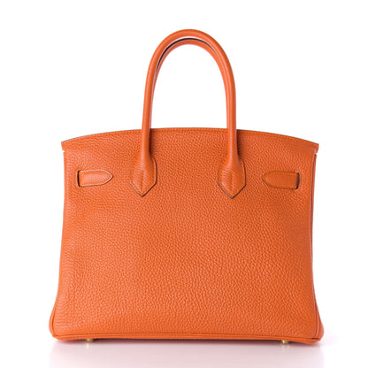 Hermes Togo Birkin 30 Orange 4 of 32