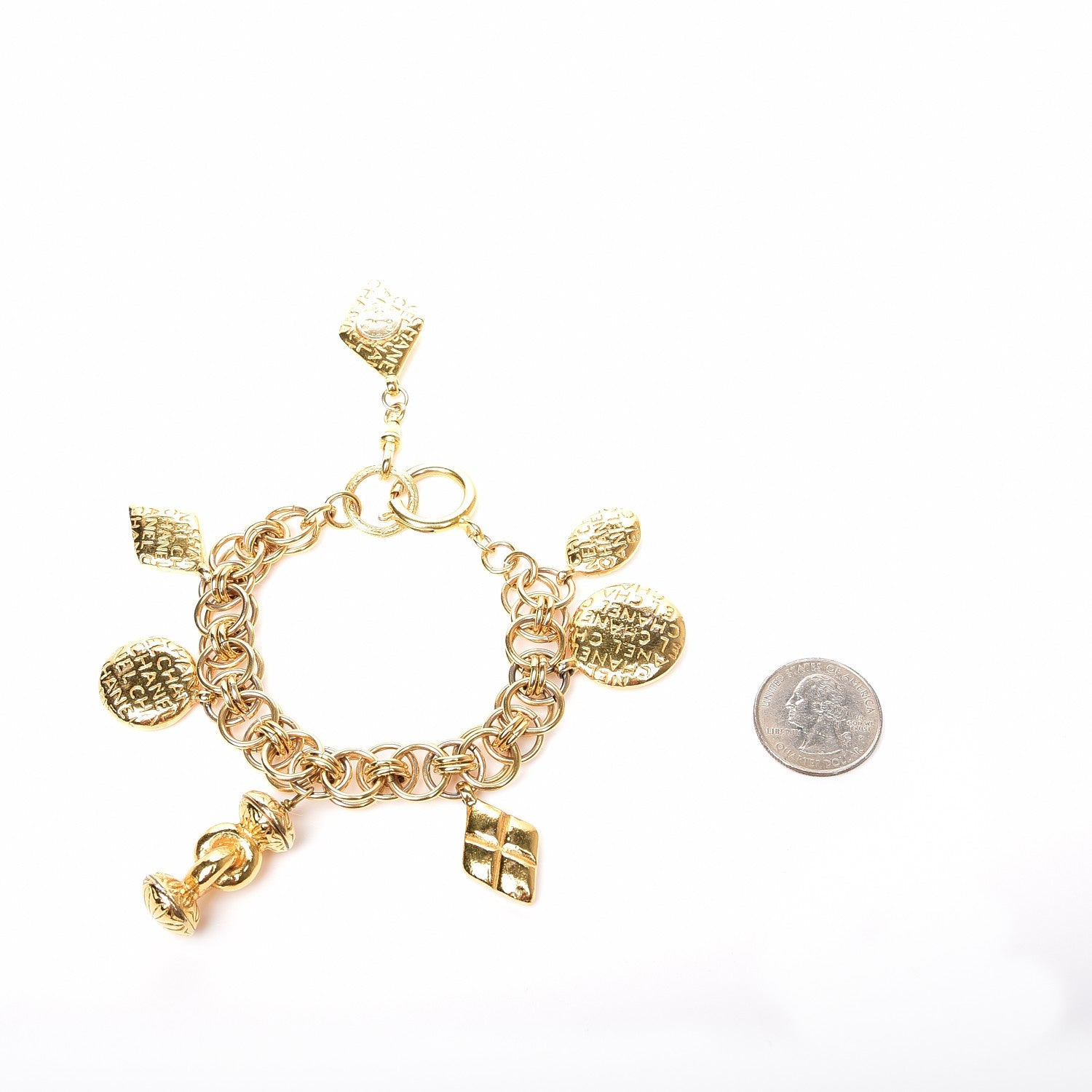 Chanel Charm Bracelet Gold 9 of 11