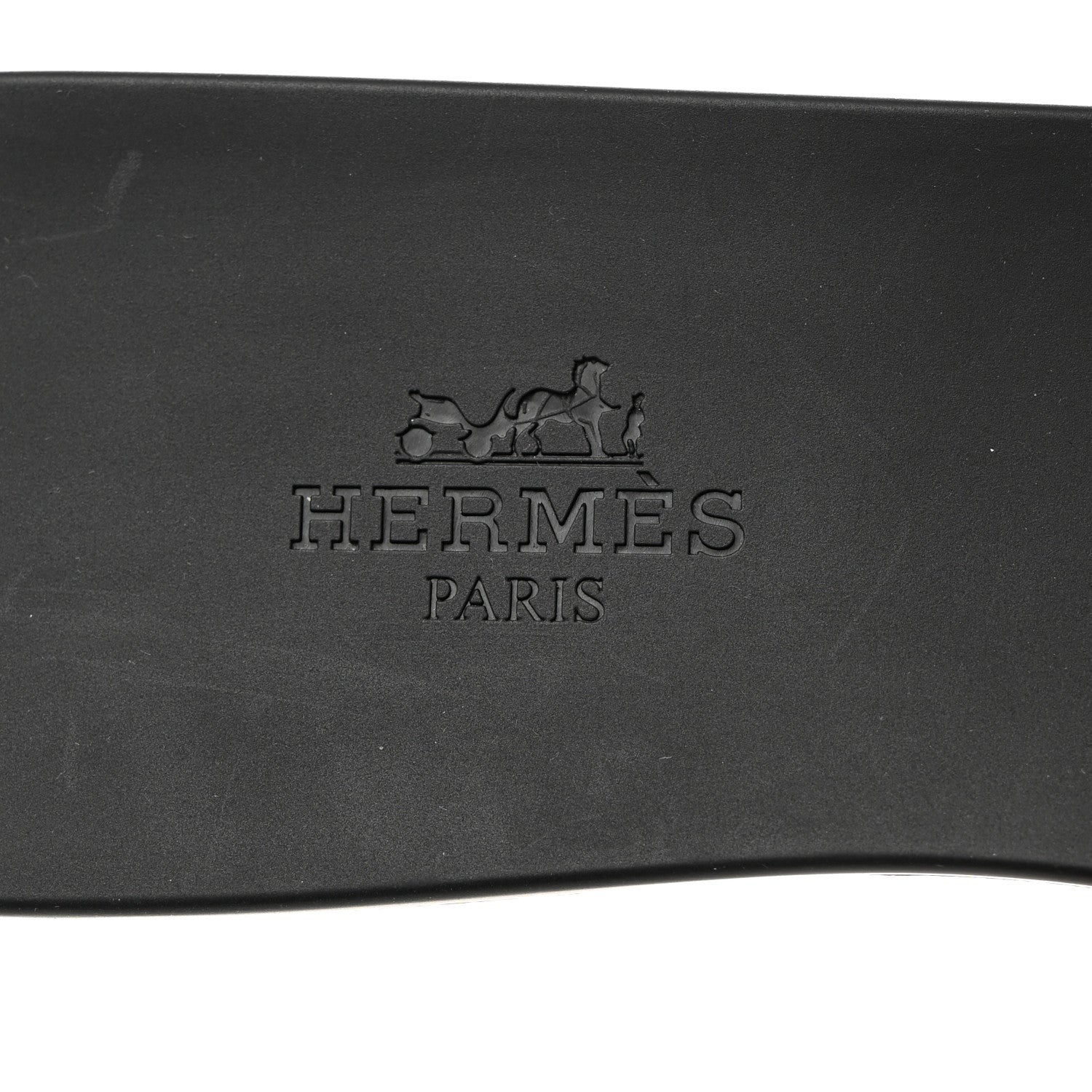 Hermes Rubber Aloha Sandals 37 Black 6 of 9