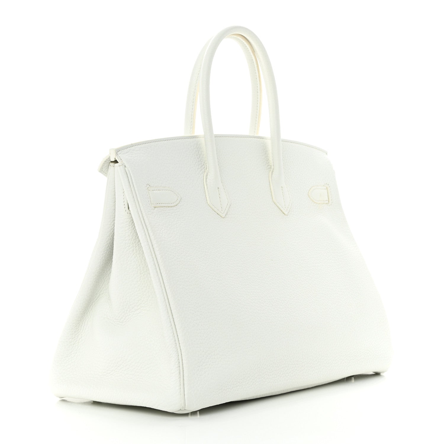 Hermes Taurillon Clemence Birkin 35 White 3 of 20