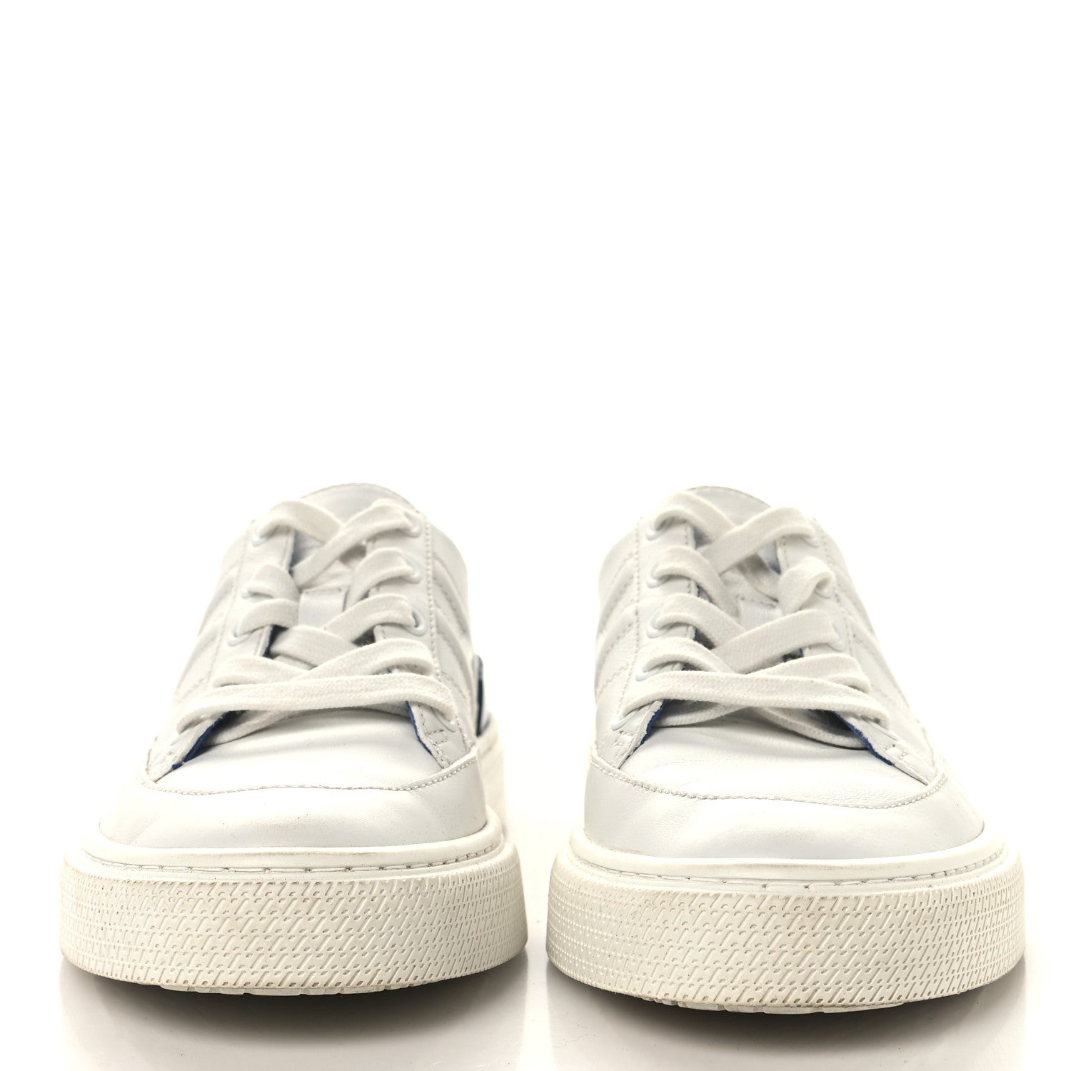 Hermes Matte Niloticus Crocodile Calfskin Deep Sneakers 37 White Bleu Bleuet 3 of 10